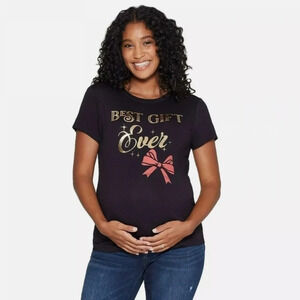 Isabel Maternity Christmas Holiday Shirt Top XL